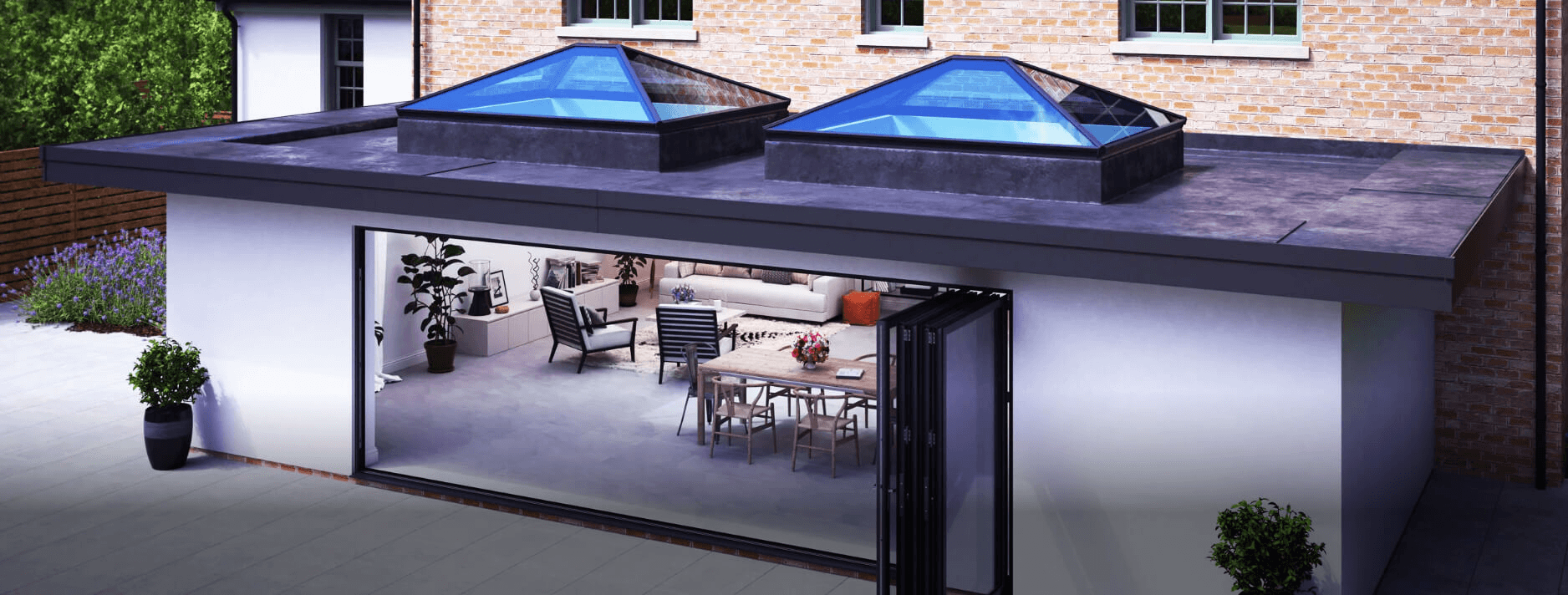Korniche Roof Lantern – Flooding a living space in natural light